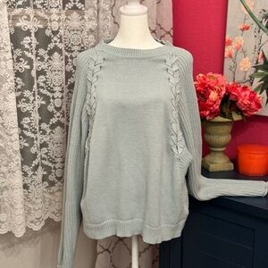 simply vera blue/gray sweater